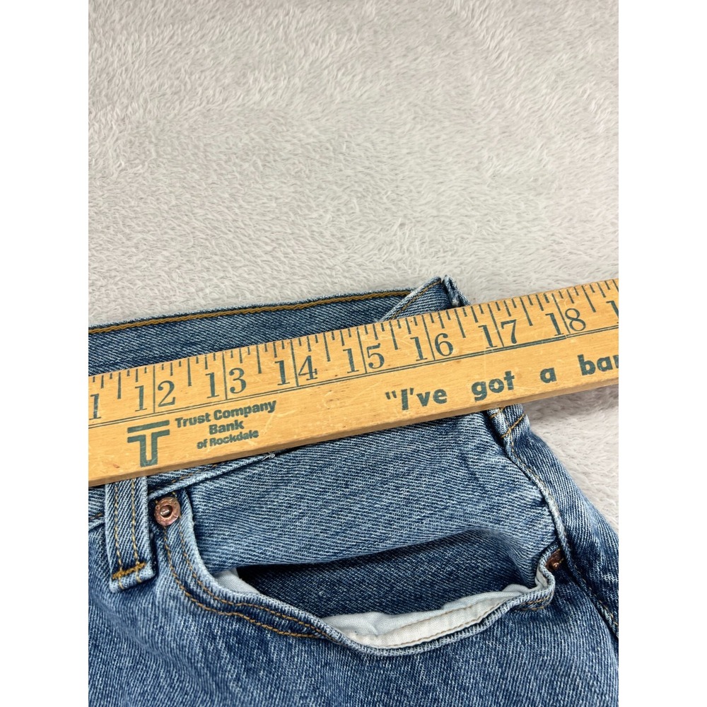 VTG Levis 501 Jeans Mens Sz 36x34 Medium Wash Button Fly Straight Leg 90s - Picture 4 of 14
